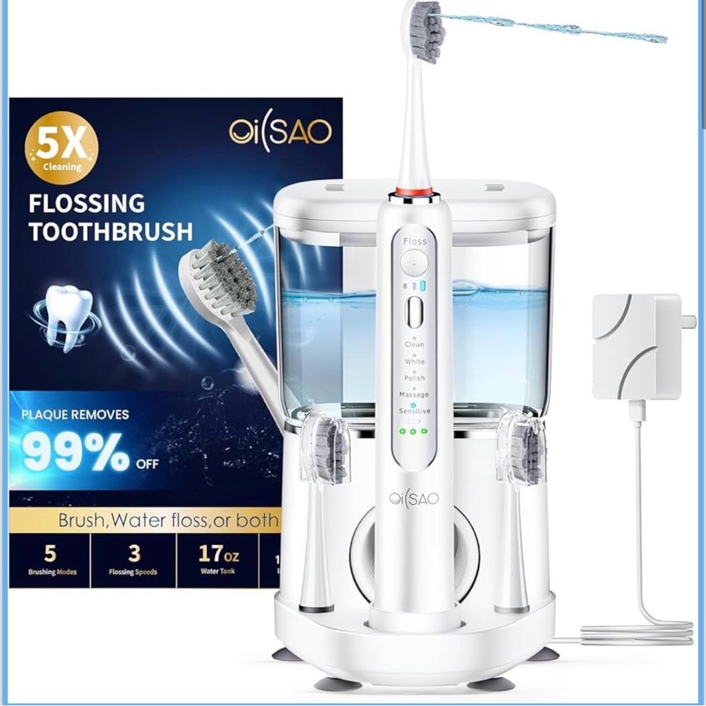 Oisao Flossing Toothbrush - White